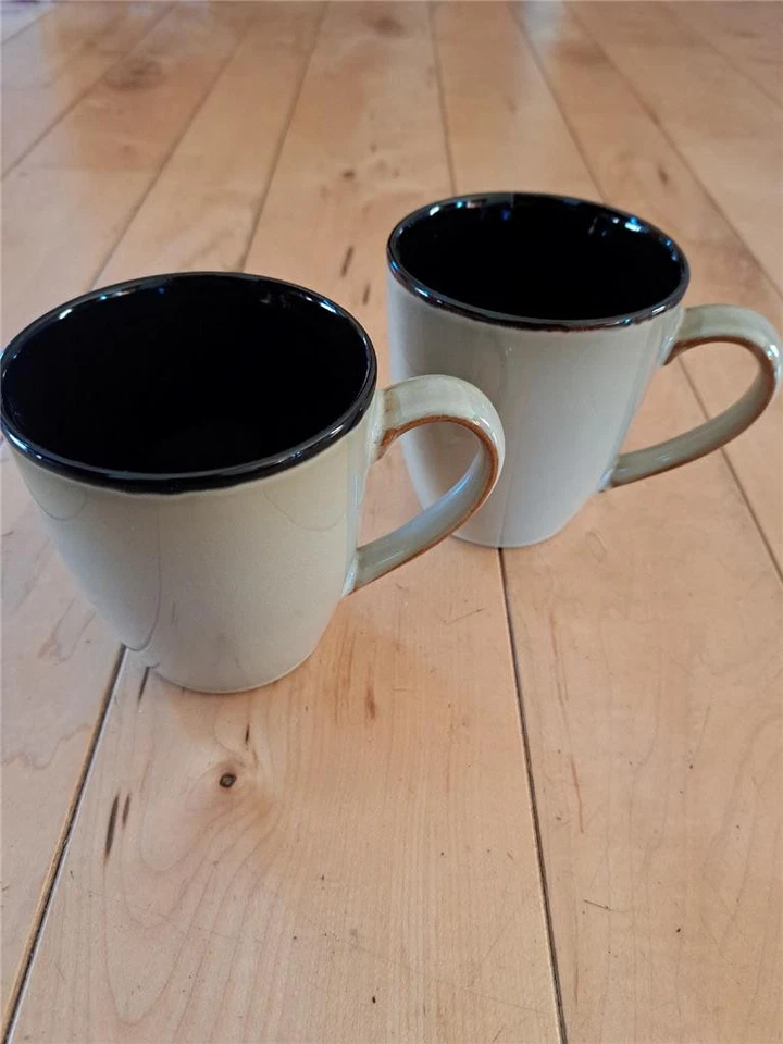 DOS TAZAS DE CAFÉ SONOMA HOME VALLEJO AZUL VIDA Y ESTILO CHOCOLATE TOSTADO Y OSCURO Foto 1 de 3