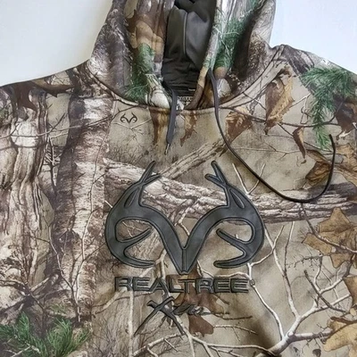 Realtree Extra Hunting Hoodie Mens 3XL Brown Camo Pullover Sweatshirt Outdoor  - Image 1 of 4