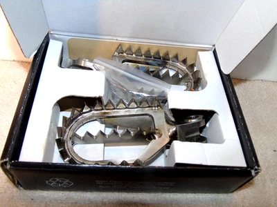 Nuevas estriberas de titanio Raptor RX006 Kawasaki KX 250F KX450F 2006-2025 Foto 1 de 4