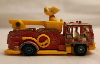 Vintage 1966 Hong Kong Snoopy Firetruck Diecast - Image 1 of 4
