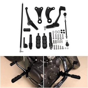 Complete Forward Controls W/Pegs Linkage For Harley 04-13 Sportster 883 1200 10 - Picture 1 of 10