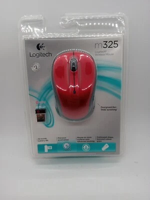 Logitech Wireless Mouse M325 with Designed-For-Web Scrolling - Red  - Image 1 of 2