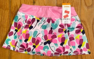 GYMBOREE: Girl's Pink & White Skirt w/ Flowers, Size S 5-6 - Picture 1 of 3