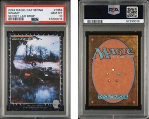 MTG PSA 10 Brain Dead Lands Swamp #1654 Basic Secret Lair Drop Reavis Non Foil - Picture 1 of 3