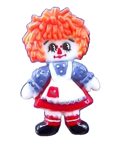 Hallmark PIN Vintage RAGGEDY ANN Puppe Bobbs Merrill 1974 Brosche - Bild 1 von 2