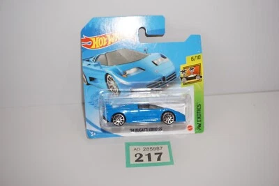 Hot Wheels 94 Bugatti EB110 SS (Blue) Short Card Sealed - Image 1 of 4