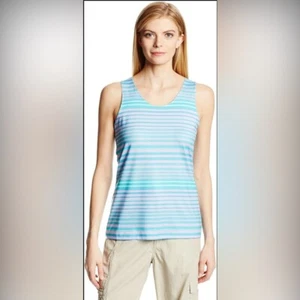 Women’s Columbia Striped Omni-Wick Sleeveless Top Size Large EUC - Picture 1 of 7