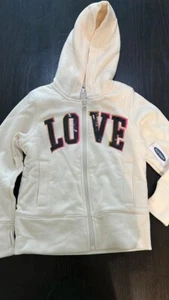 Old Navy Kids Classic Logo Full Zip Hoodie Sweatshirt Youth Girls S (6-7) - Picture 1 of 1