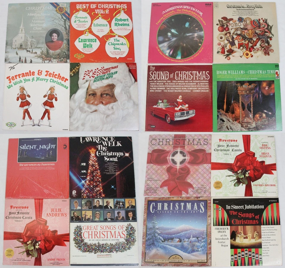 Christmas Classical & Orchestra LP Lot (16) Boston Pops Philadelphia Orchestra - Image 1 of 4
