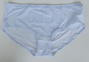 EX Chainstore size 18 Low Rise Shorts knickers panties briefs Blue Gingham Check