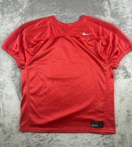 Nike AO4801-657 Football Jersey Red Blank Men's Size Large Mesh New Practice - Picture 1 of 9