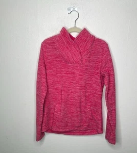 Girls Pink Cross-Front Fleece Size 10/12 - Picture 1 of 4