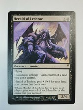 1× Herald of Leshrac | Coldsnap | NM Rare Avatar Land Contol MTG FREE SHIPPING!