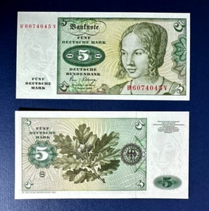 1 Germany Federal Republic, 5 Mark, 1980, P-30 (30b), UNC Pre-Euro - Picture 1 of 1