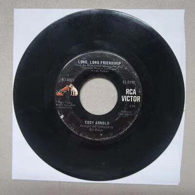 EDDY ARNOLD LONG, LONG FRIENDSHIP/THE TIP OF MY FINGERS RCA VINYL 45 VG 23-39 - Image 1 of 2