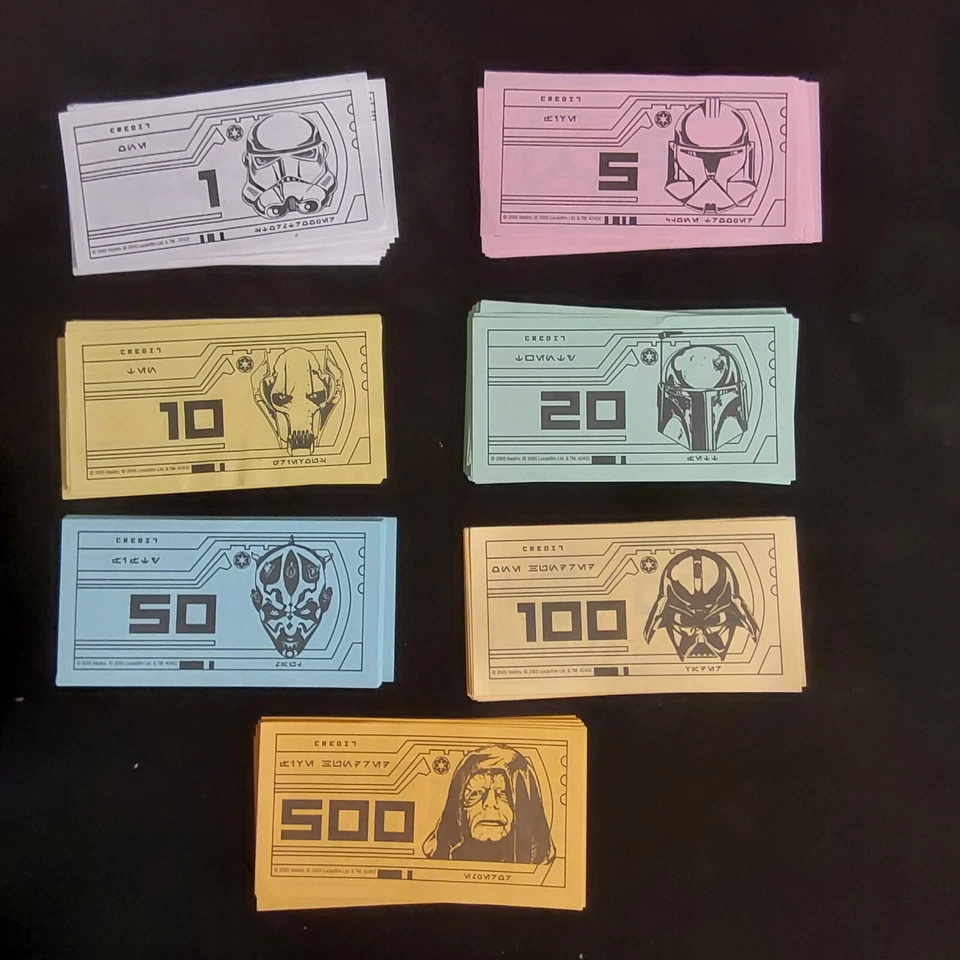 Monopoly Star Wars Saga Edition Money Credits - Image 1 of 1
