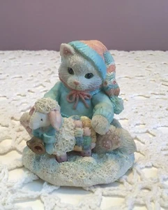 Figura Calico Kitten De Colección 1993 'Ewe Warm My Heart' #628182 Enesco C0/502 - Imagen 1 de 12