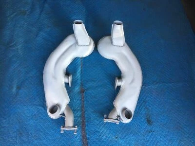 Par de cabezales intercambiadores de calor Porsche 911S 1975-1977 91121102700 91121102800 G7 Foto 1 de 4