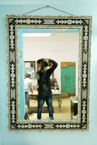 Antique Mirror Frame Moroccan Design Cover
