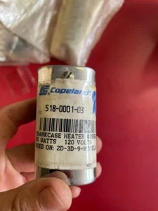 Copeland 518-0001-03 65 Watts 120 Volt 2d 3d 9 Compressor Crankcase Heater OEM - Picture 1 of 2
