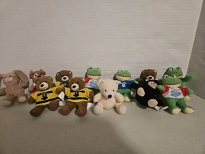 Build A Bear McDonalds Lot of 12 Mini Stuffed Plush Happy Meal Toys Bear Frog - Picture 1 of 6