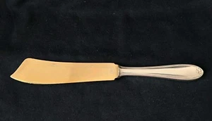 Schönes Tortenmesser Kuchenmesser 26 cm Versilbert Vergoldet 104 g - Bild 1 von 17