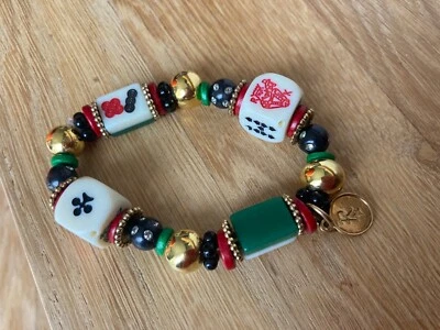 bracelet Réminiscence perles multicolores et dés état neuf - Photo 1/2