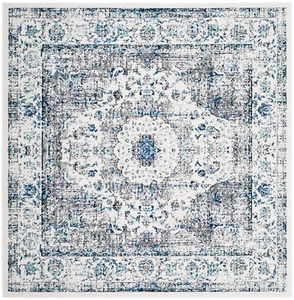 Grey / Ivory Safavieh Power Loomed Evoke Area Rugs - EVK220D - Picture 1 of 33