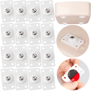 16 Pcs Mini Caster Wheels Self Adhesive Small Swivel Casters Paste Universal Whe - Picture 1 of 12