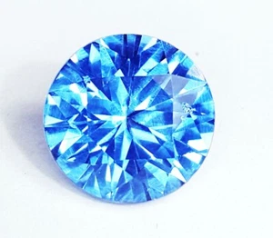 Piedras preciosas sueltas naturales topacio azul Londres de 4 a 5 quilates diamante redondo certificado R847 - Imagen 1 de 7