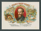 Civil War Song Home Sweet Home John Payne Cigar Box Label Art with Sheet Music