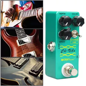 Mosky Chorus Vibe Effect Pedals For Electric Guitar with Mini Size True Bypass - Picture 1 of 8