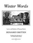 Winter Words op. 52 op. 52 sheet music Lyrics and Ballads of Thomas Hardy Br