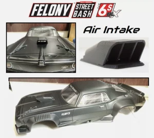 Funktionsfähige Front Air Intake Hood Shaker Scoop für Arrma Felony 6s Maßstab 1/7 - Bild 1 von 5