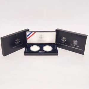 2000 Erickson & Iceland Commemorative Proof Silver Dollars 2-Coin Set - Picture 1 of 3