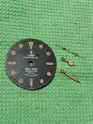 Raro Tudor Submariner Pequeña Rosa Ref. 7928 Anillo Capítulo Cuadrante Dorado y Manecillas Piezas Foto 1 de 4