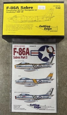 Cutting Edge F-86A Sabre 1/48 Conversion CEC48196 & F-86A Sabres Decals CED48175 - Image 1 of 4