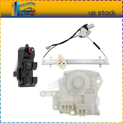 Door Lock Actuators w/ Window Master Switch For 2002-2005 2006 Honda CR-V 2.4L - Изображение 1 из 4