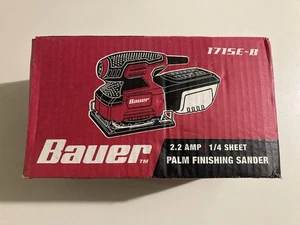 Bauer 1715E-B 2.2 AMP 1/4 Sheet Palm Finishing Sander BRAND NEW - NEVER USED - Picture 1 of 11