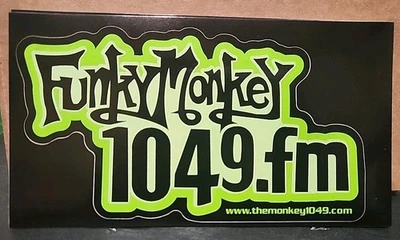 Pegatina de radio Funky Monkey 2010 104,9 fm Seattle Tacoma Washington Hard Rock Foto 1 de 3