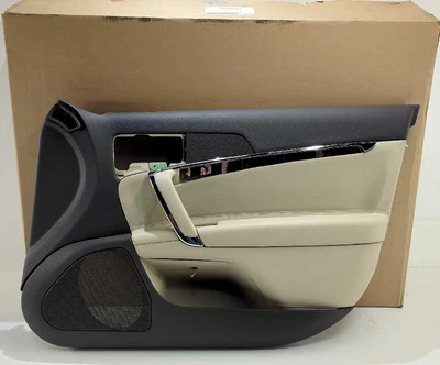 New OEM genuine Ford RH Front Door Trim Panel 2010-2012 Lincoln MKZ Black Tan  - Image 1 of 4