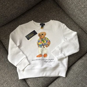 Polo Bear By Ralph Lauren Boys Crewneck Sweatshirt-NWT - Size 5 - $69.50 - Picture 1 of 4