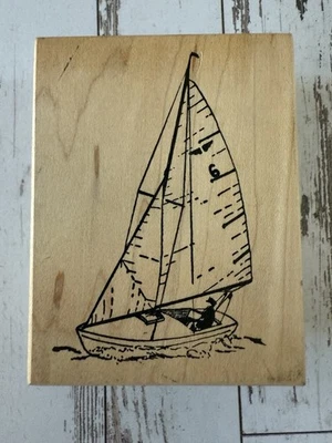 Sello de goma STAMPA ROSA velero océano náutico Foto 1 de 4