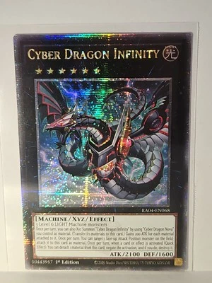 Cyber Dragon Infinity (Alternate Art) - RA04-EN068 - QCR 1st Edition - Bild 1 von 2