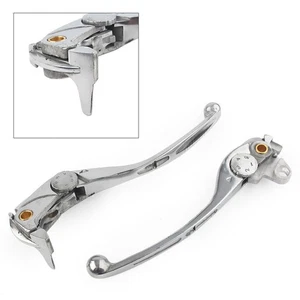 Pair Polished Black Brake Clutch Levers FIT Honda CBR1000RR 04-07 CB1000R 08-16 - Picture 1 of 9