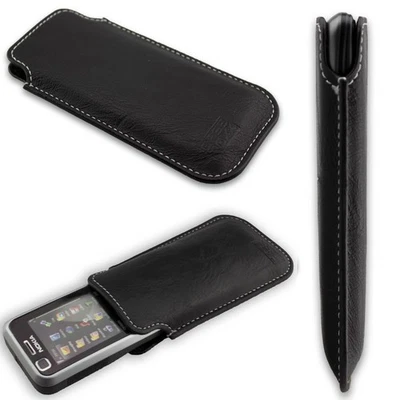 caseroxx Business-Line Caso per Nokia 6120 / 6121 / 6124 in nero fatto di finta  - Immagine 1 di 4