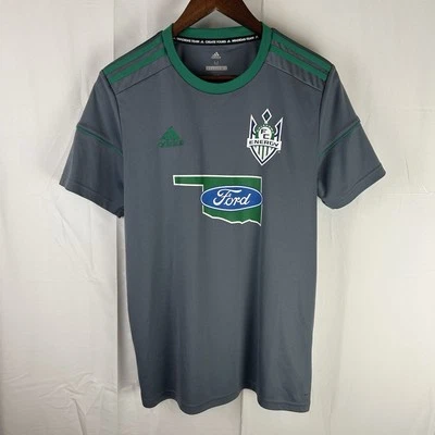 Camiseta de fútbol mediana para hombre Oklahoma FC Energy Adidas Climalite USL OKC Foto 1 de 4