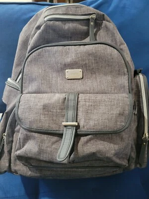 Carter's Stow Away Baby Wipe Diaper Bag Backpack Heather Gray - Image 1 of 4