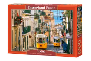 Castorland Puzzle 1000 Pieces LISBON TRAMS, PORTUGA 27x18.5" Sealed box C-104260 - Picture 1 of 2