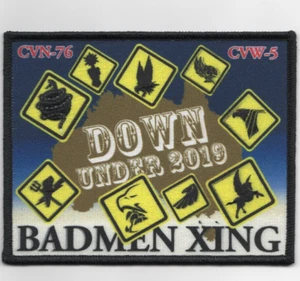 5" NAVY VFA-102/CVN-76/CVW-5 2019 BADMEN XING EMBROIDERED PATCH - Picture 1 of 1